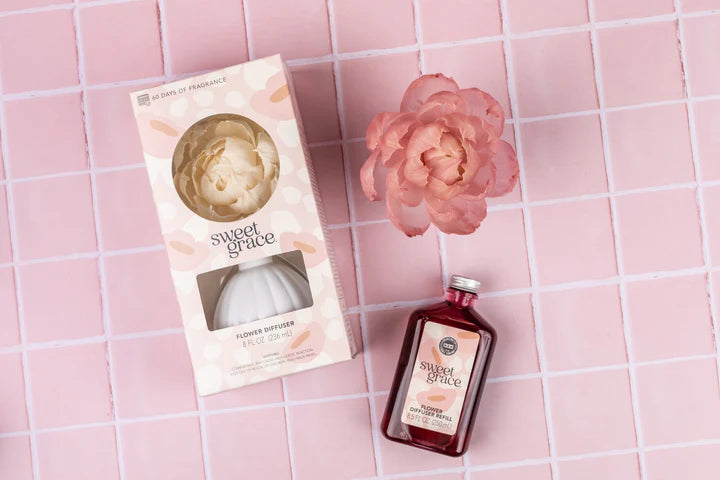 Sweet Grace Flower Diffuser & Refill Bundle